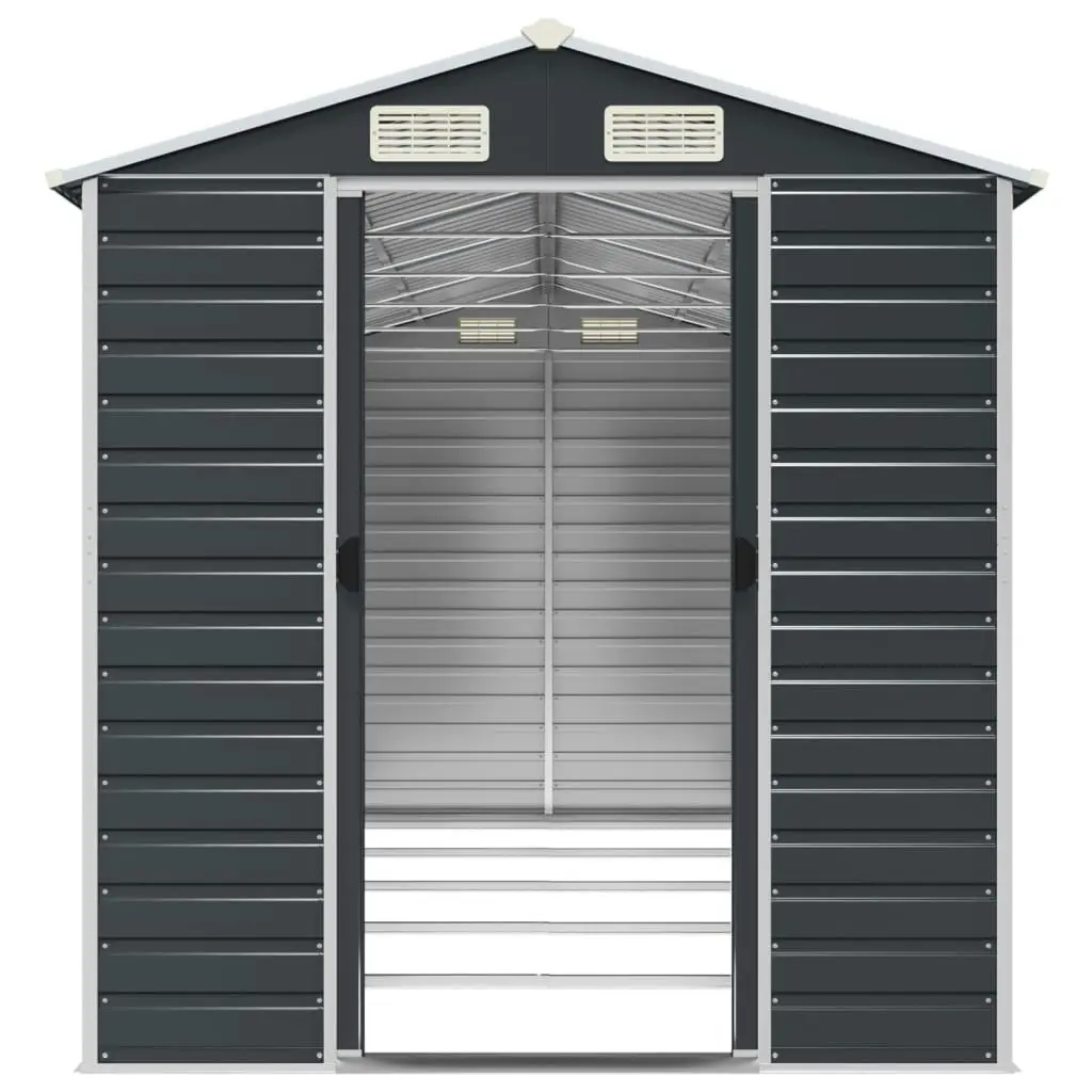 Garden Shed Anthracite 191x470x198 cm Galvanised Steel 3188257