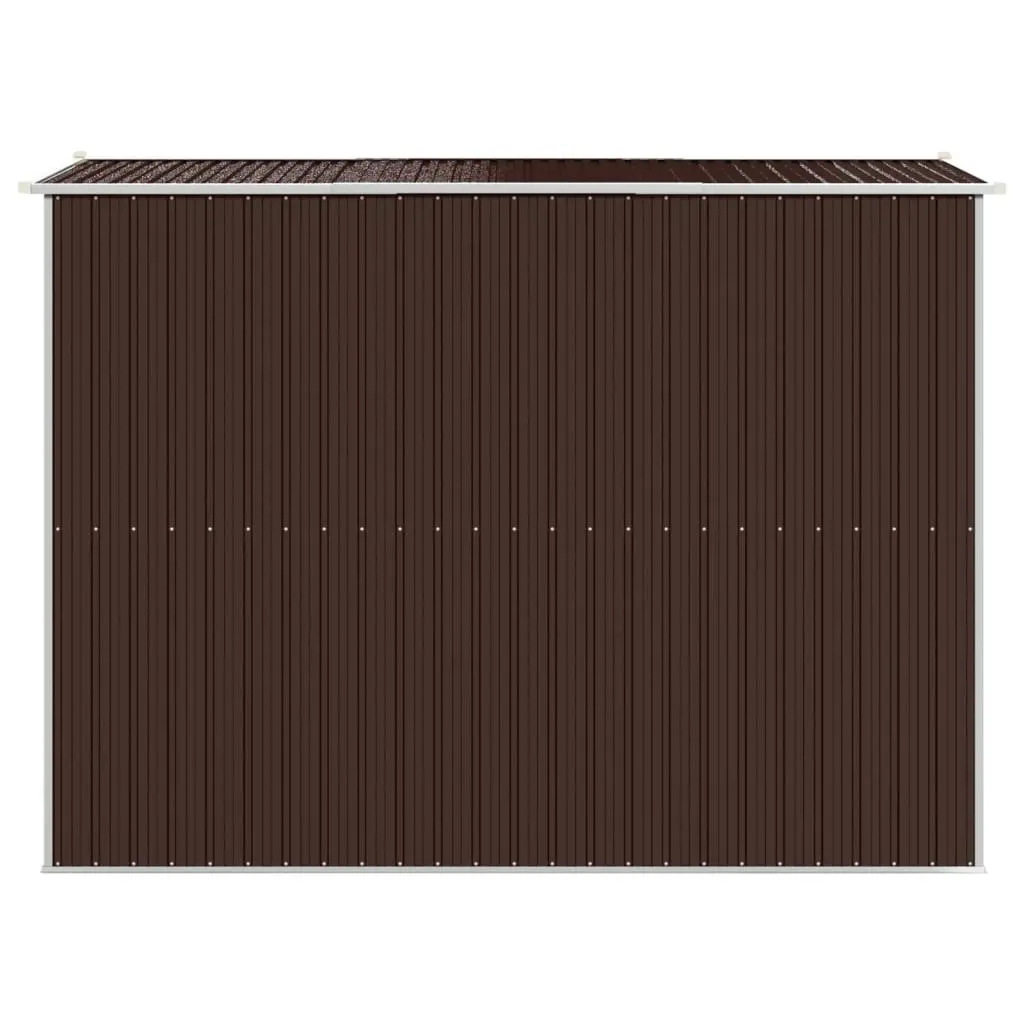 Garden Shed Dark Brown 192x274x223 cm Galvanised Steel 3147461