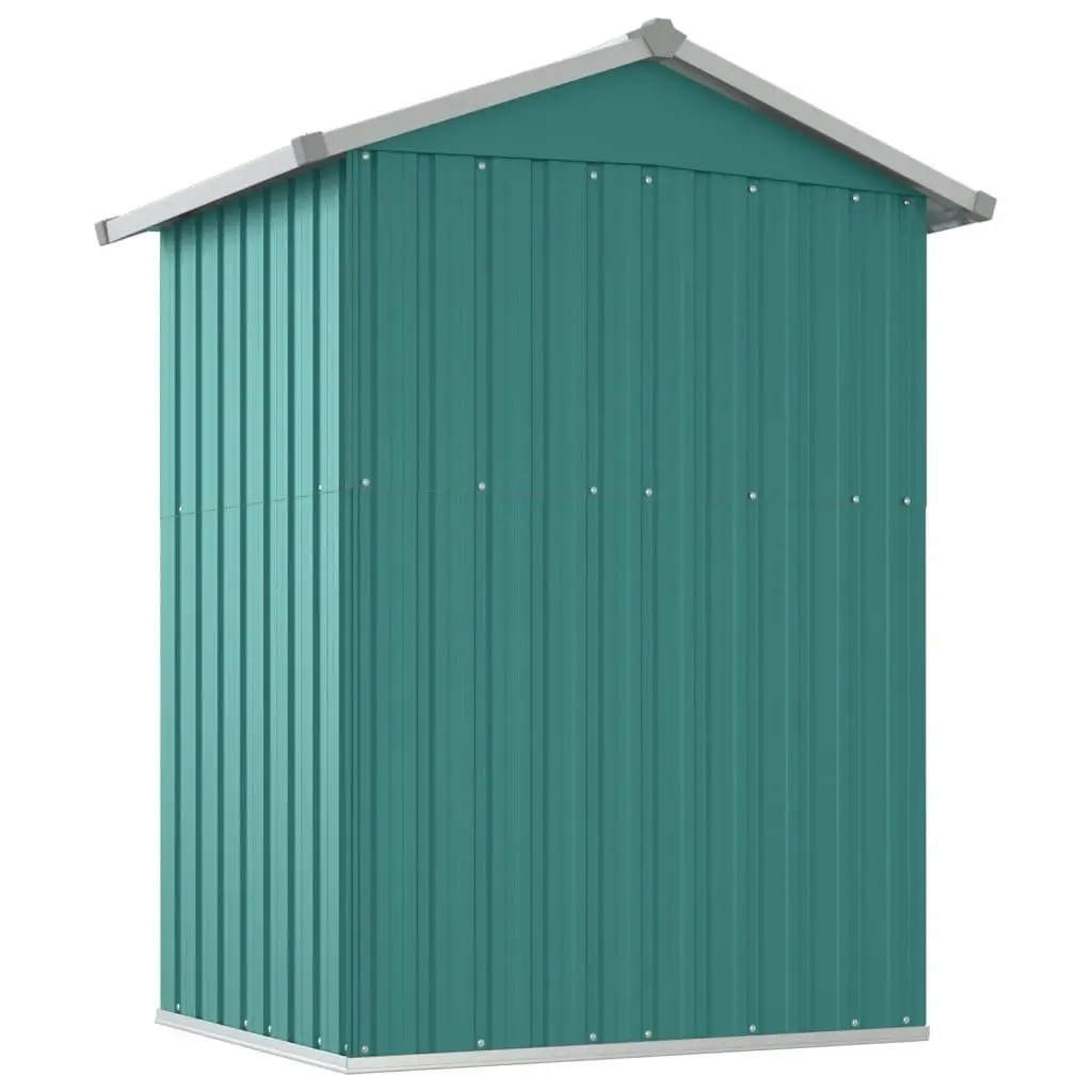 Garden Shed Green 126x97.5x177 cm Galvanised Steel 316233