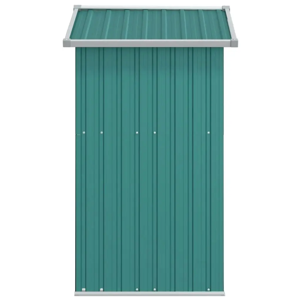 Garden Shed Green 126x97.5x177 cm Galvanised Steel 316233