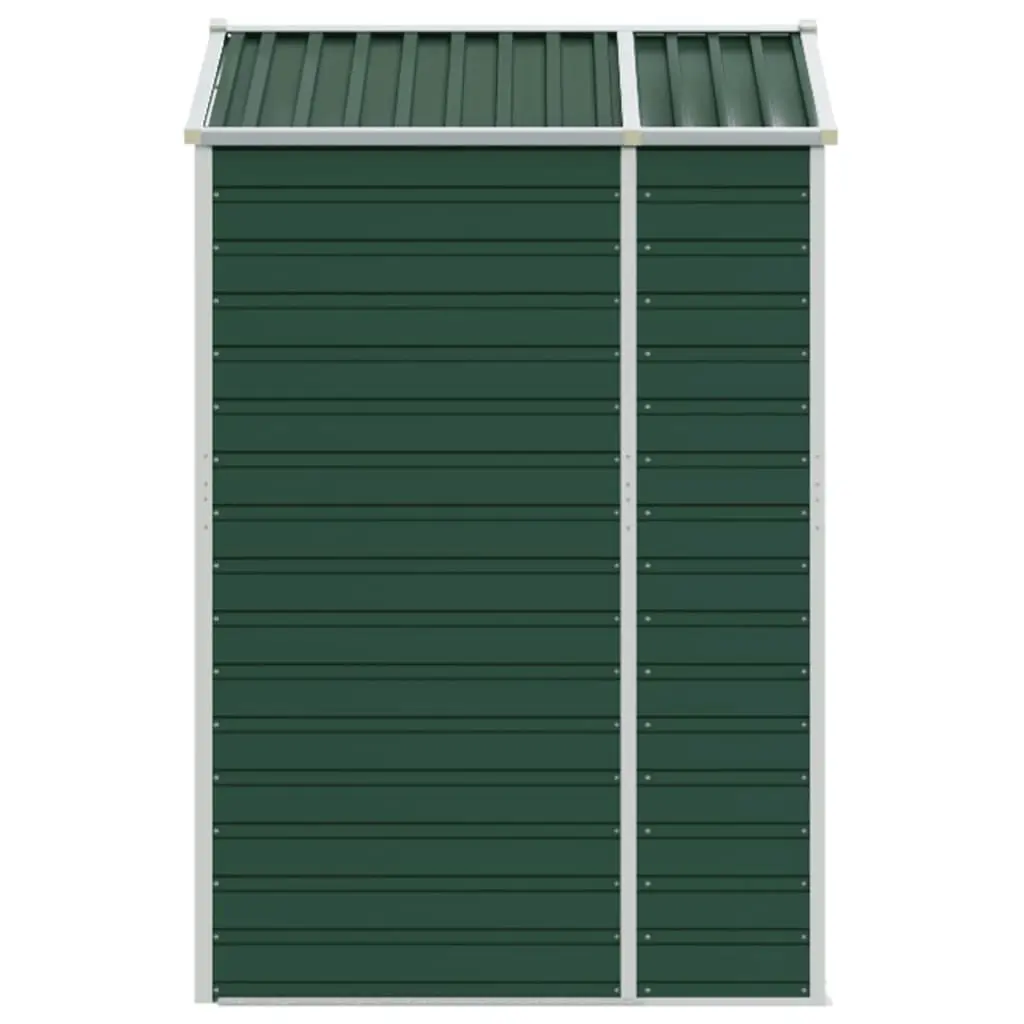 Garden Shed Green 191x130x198 cm Galvanised Steel 3188231