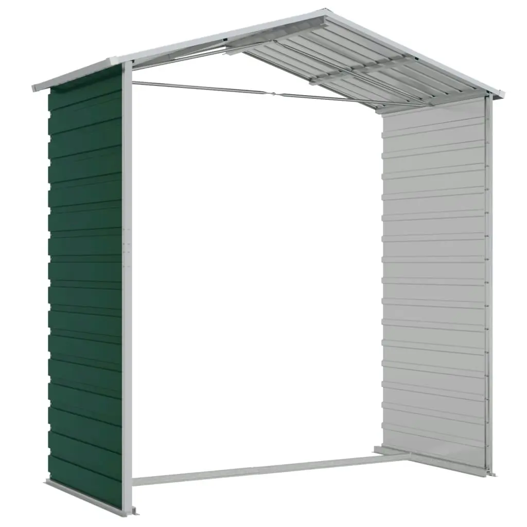 Garden Shed Green 191x130x198 cm Galvanised Steel 3188231