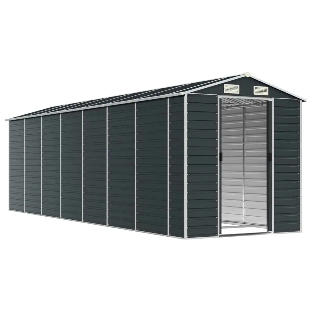 Garden Shed Anthracite 191x640x198 cm Galvanised Steel 3188259