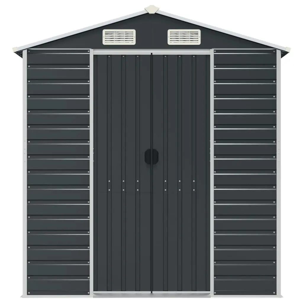 Garden Shed Anthracite 191x640x198 cm Galvanised Steel 3188259