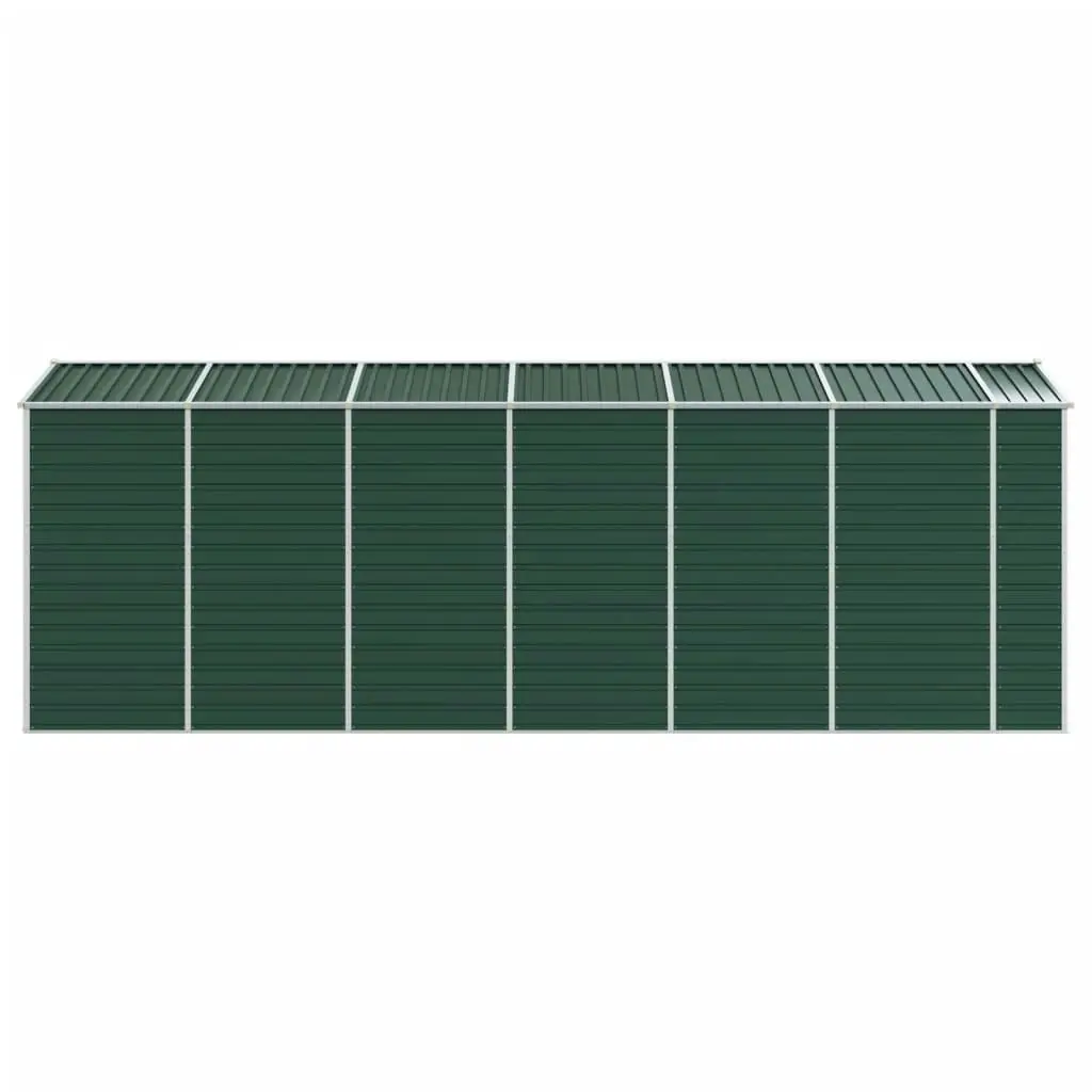 Garden Shed Green 191x555x198 cm Galvanised Steel 3188236