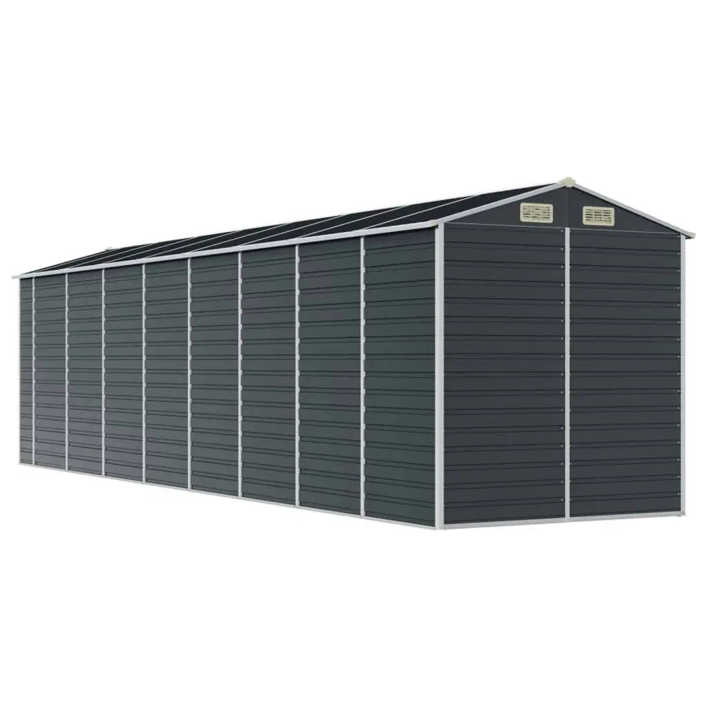 Garden Shed Anthracite 191x725x198 cm Galvanised Steel 3188260