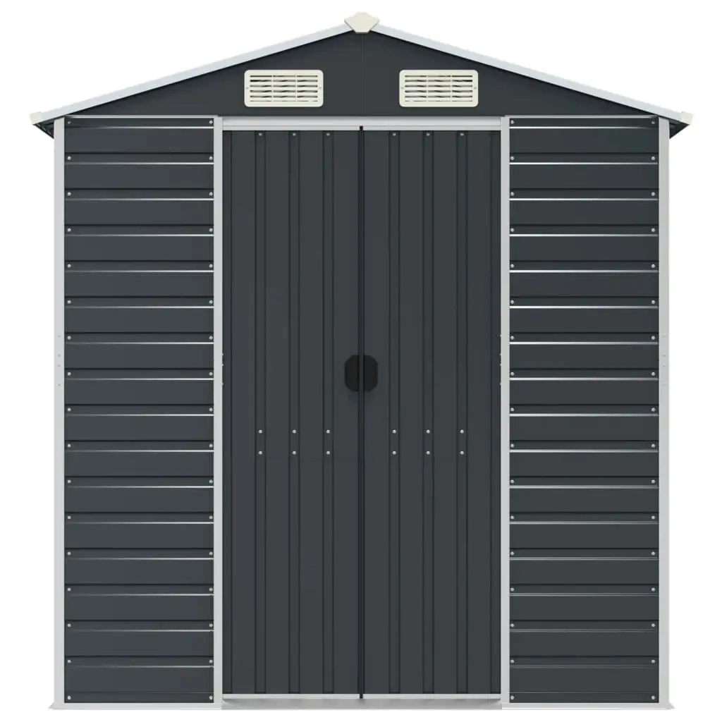 Garden Shed Anthracite 191x725x198 cm Galvanised Steel 3188260