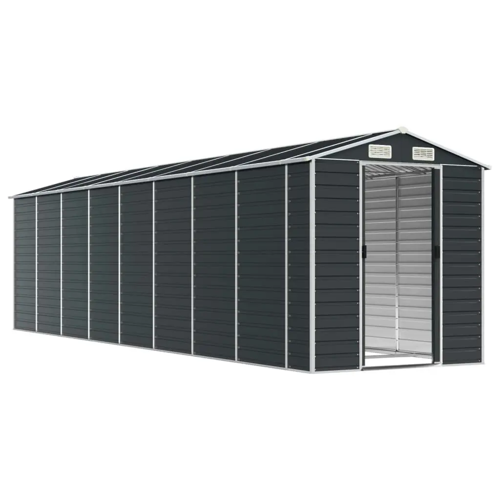 Garden Shed Anthracite 191x725x198 cm Galvanised Steel 3188260