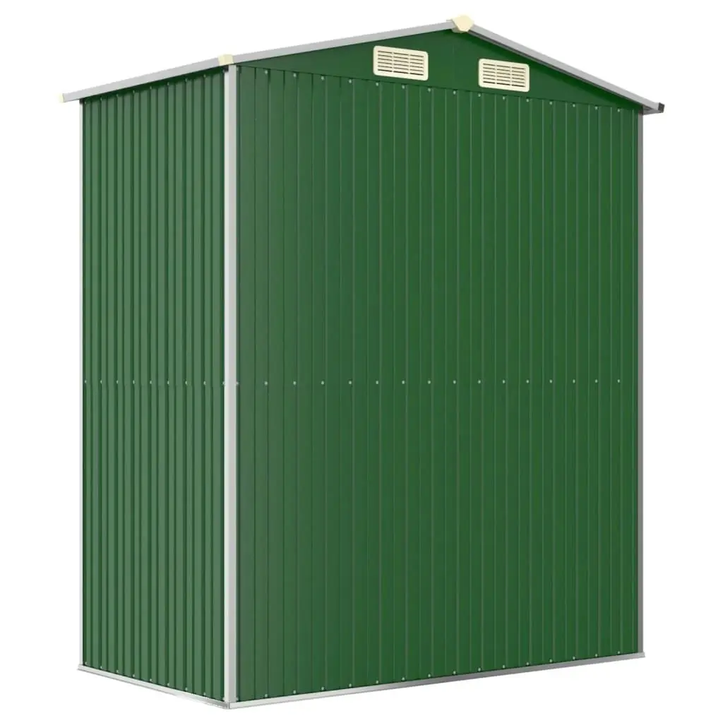 Garden Shed Green 192x108x223 cm Galvanised Steel 319267