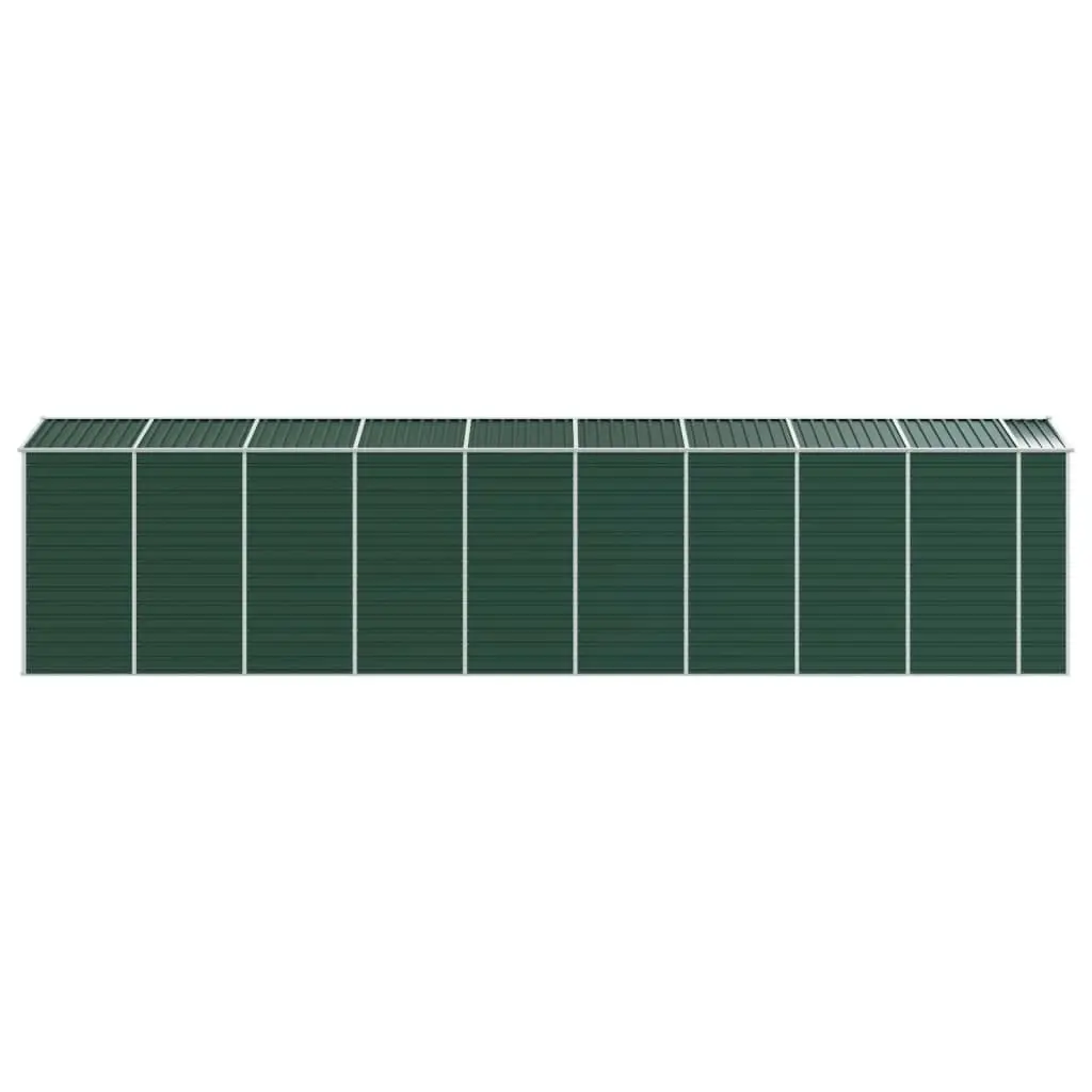 Garden Shed Green 191x810x198 cm Galvanised Steel 3188239