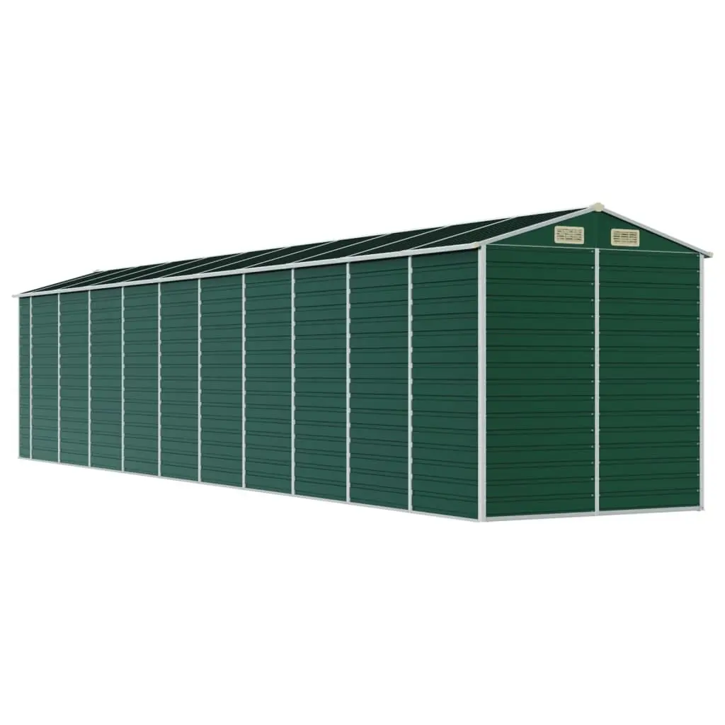 Garden Shed Green 191x895x198 cm Galvanised Steel 3188240