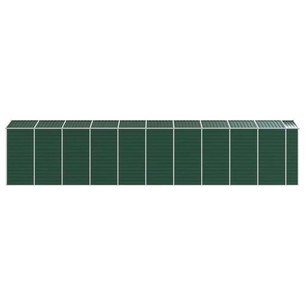 Garden Shed Green 191x895x198 cm Galvanised Steel 3188240