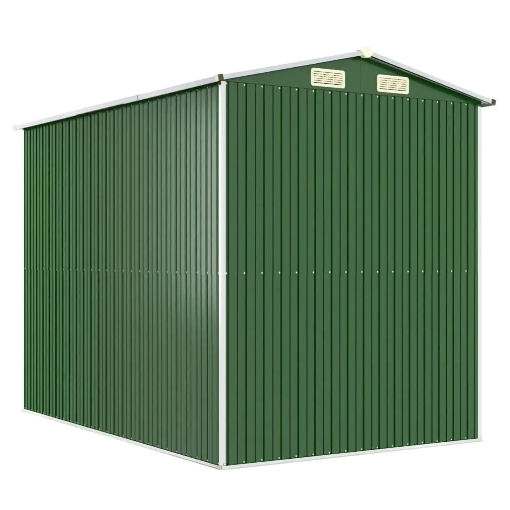 Garden Shed Green 192x274x223 cm Galvanised Steel 3147428