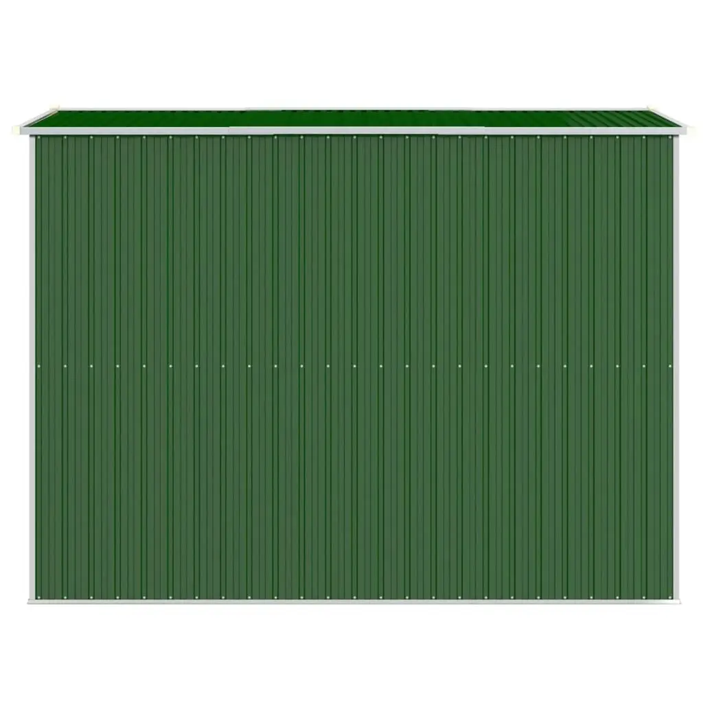 Garden Shed Green 192x274x223 cm Galvanised Steel 3147428