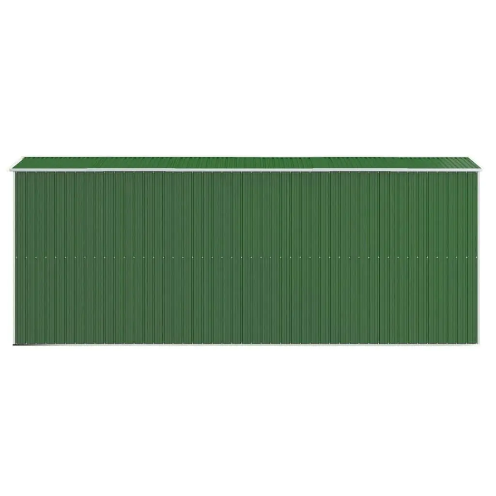 Garden Shed Green 192x523x223 cm Galvanised Steel 3147431