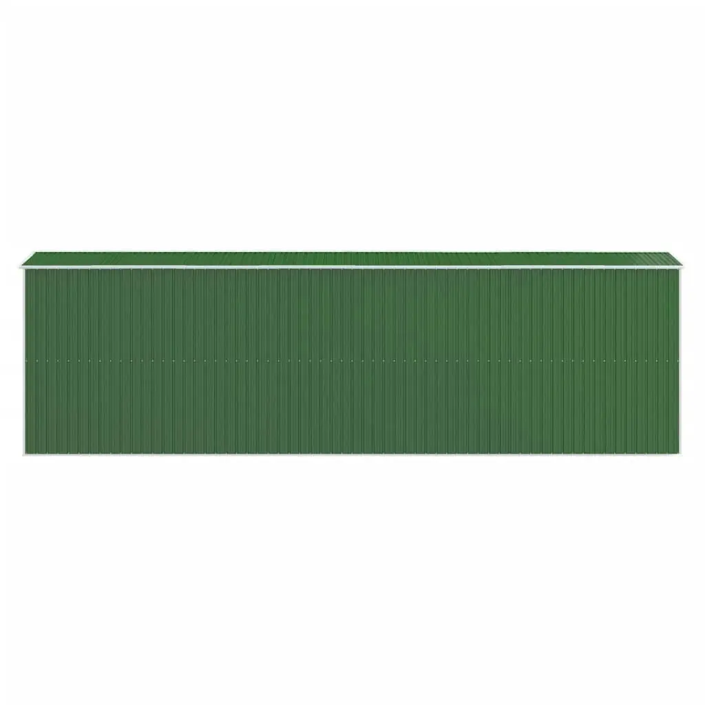 Garden Shed Green 192x689x223 cm Galvanised Steel 3147433