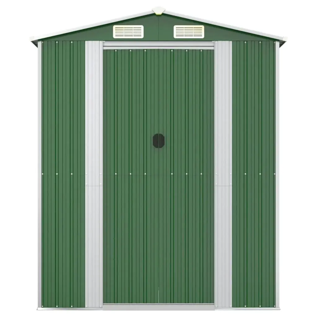 Garden Shed Green 192x772x223 cm Galvanised Steel 3147434