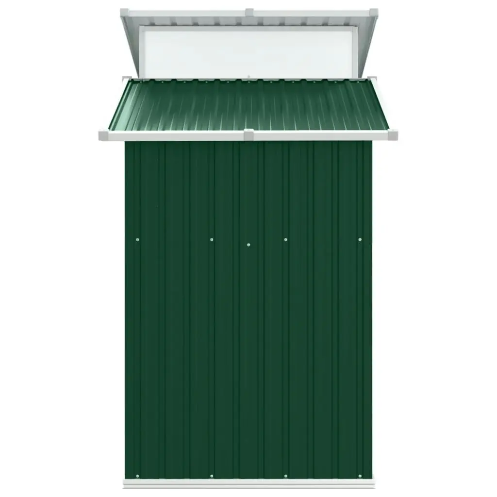 Garden Shed Green 270x130x208.5 cm Galvanised Steel 316242