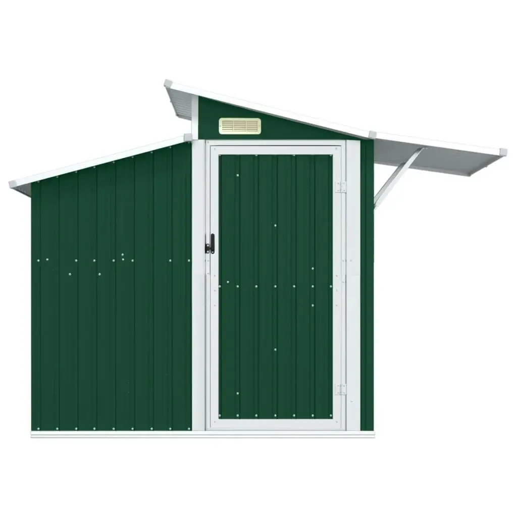 Garden Shed Green 270x130x208.5 cm Galvanised Steel 316242