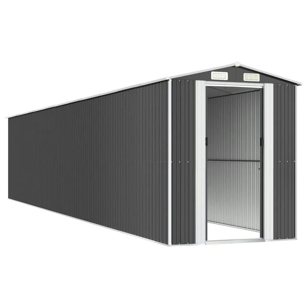 Garden Shed Anthracite 192x1021x223 cm Galvanised Steel 3147459