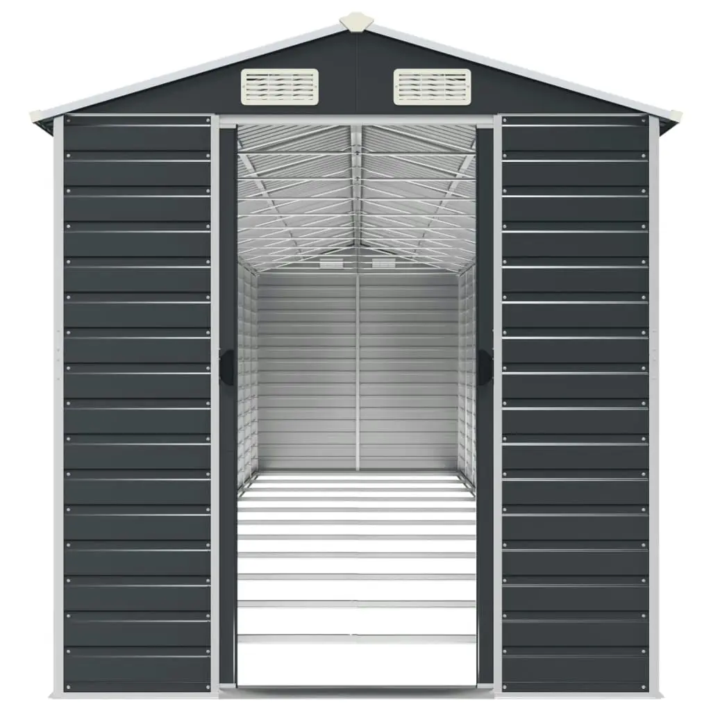 Garden Shed Anthracite 191x980x198 cm Galvanised Steel 3188263