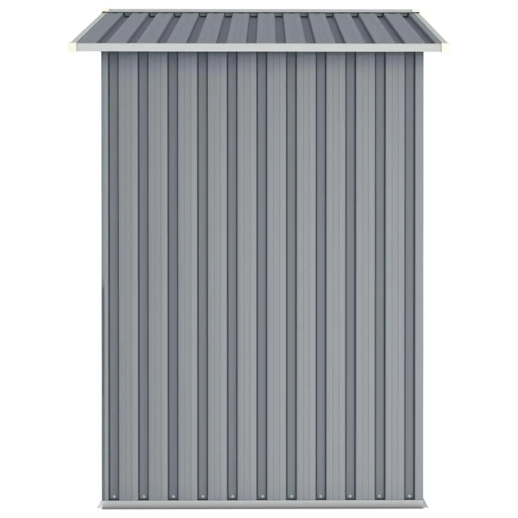 Garden Shed Grey 205x129x183 cm Galvanised Steel 46298