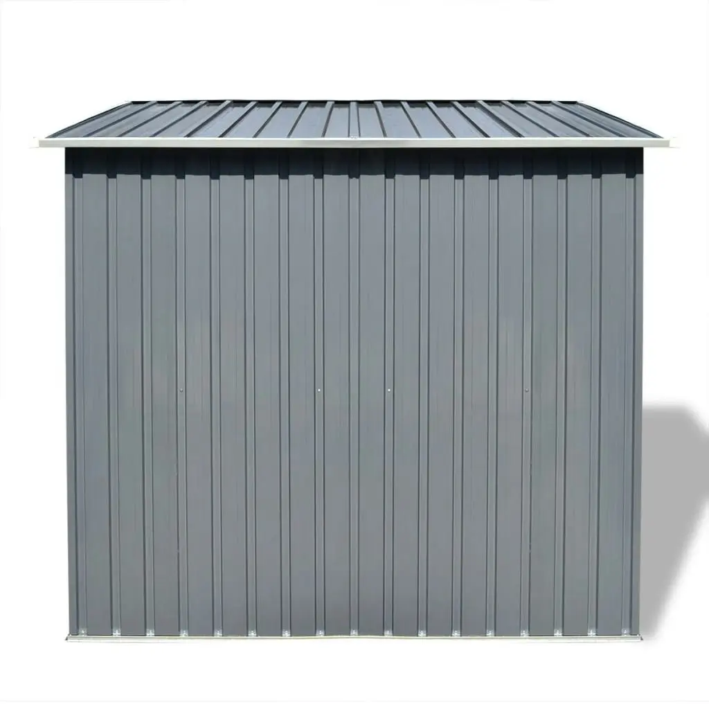 Garden Shed Grey Metal 42982