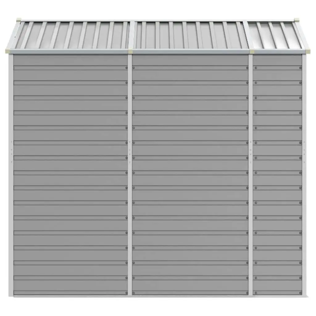 Garden Shed Light Grey 191x215x198 cm Galvanised Steel 3188243