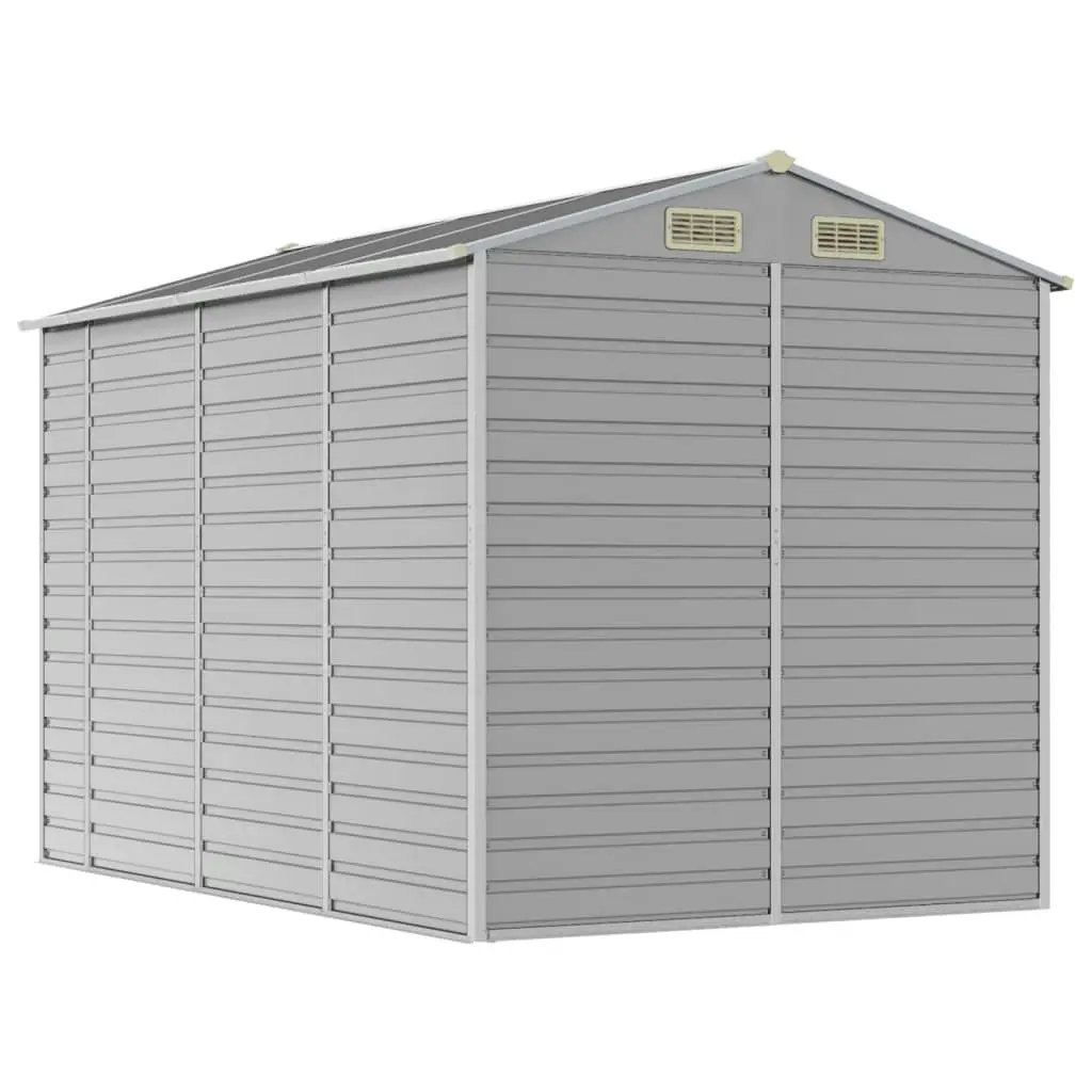 Garden Shed Light Grey 191x300x198 cm Galvanised Steel 3188244