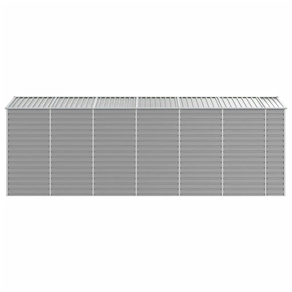 Garden Shed Light Grey 191x555x198 cm Galvanised Steel 3188247