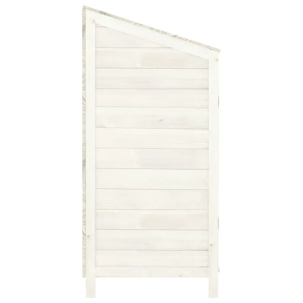 Garden Shed White 102x52x112 cm Solid Wood Fir 152183