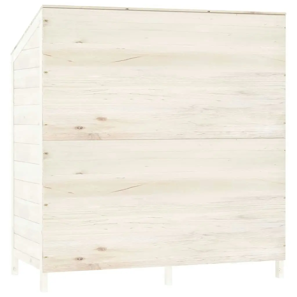 Garden Shed White 102x52x112 cm Solid Wood Fir 152183