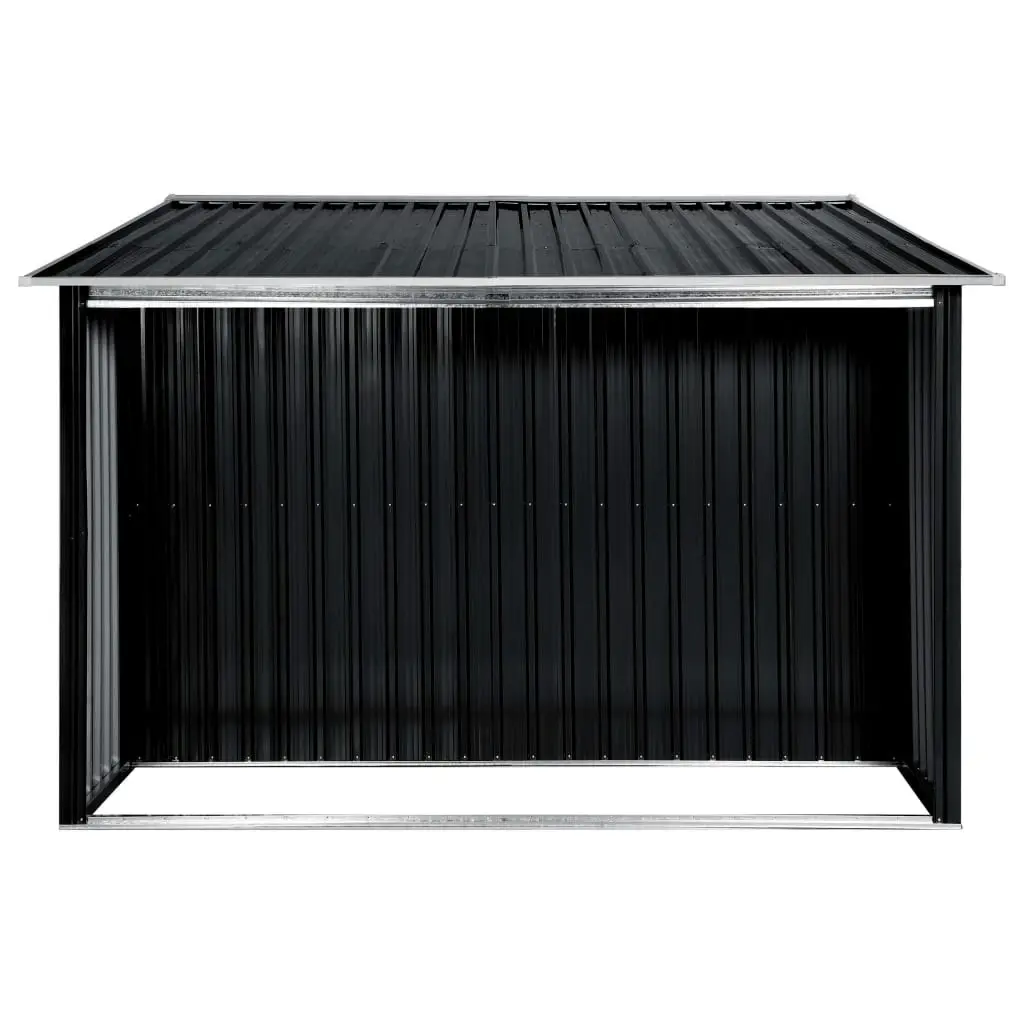 Garden Shed with Sliding Doors Anthracite 329.5x205x178 cm Steel 144020