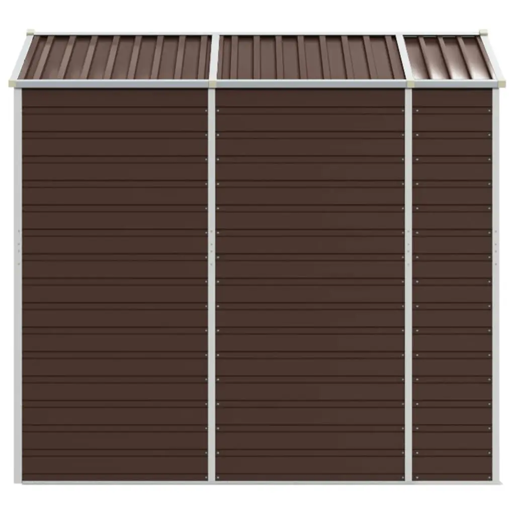 Garden Shed Brown 191x215x198 cm Galvanised Steel 3188265