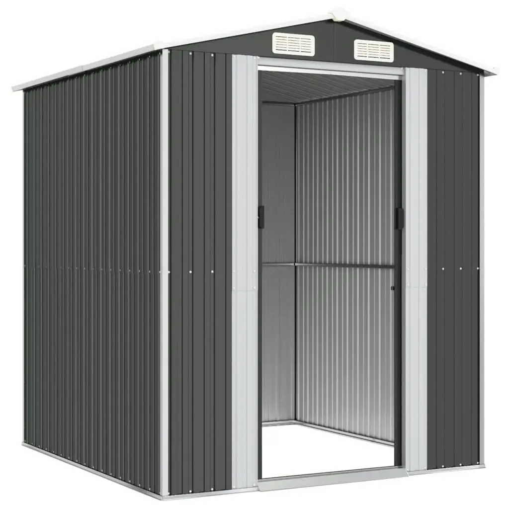 Garden Shed Anthracite 192x191x223 cm Galvanised Steel 3147449