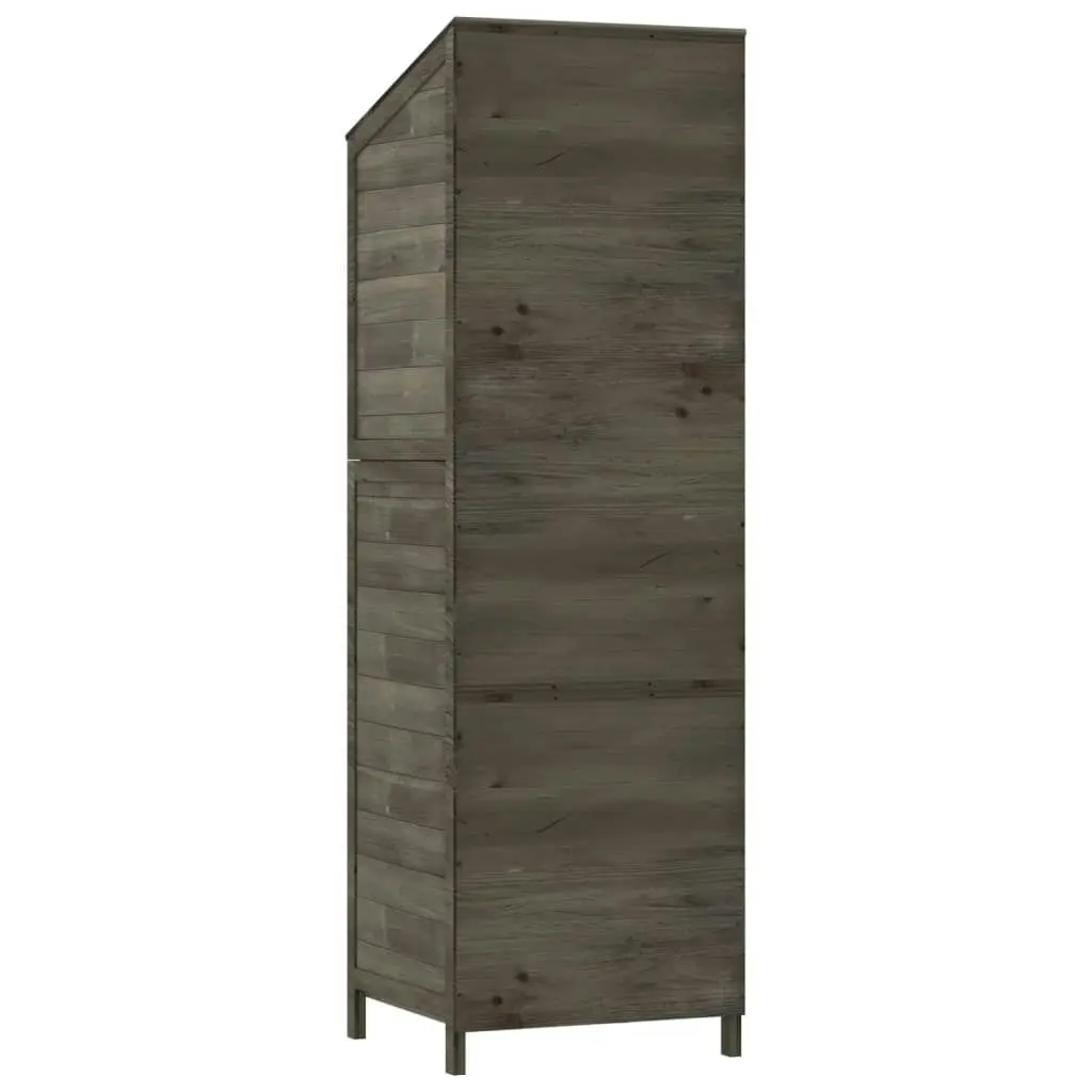 Garden Shed Anthracite 55x52x174.5 cm Solid Wood Fir 152188