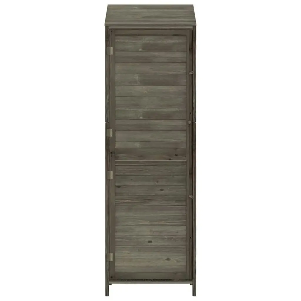 Garden Shed Anthracite 55x52x174.5 cm Solid Wood Fir 152188