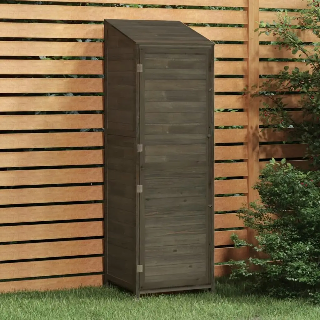 Garden Shed Anthracite 55x52x174.5 cm Solid Wood Fir 152188