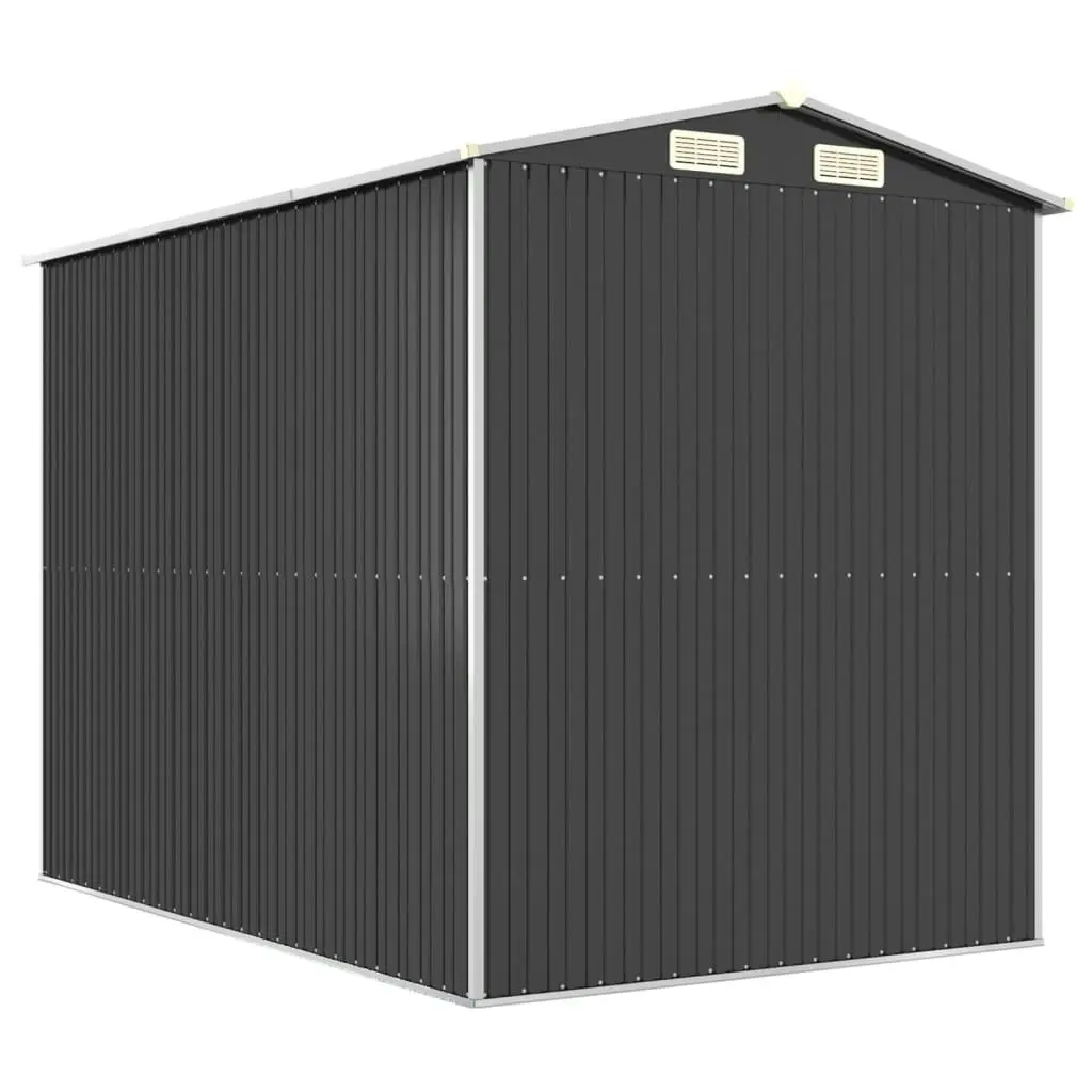 Garden Shed Anthracite 192x274x223 cm Galvanised Steel 3147450