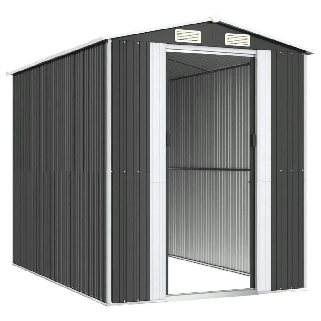 Garden Shed Anthracite 192x274x223 cm Galvanised Steel 3147450