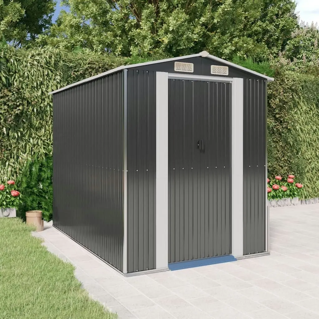 Garden Shed Anthracite 192x274x223 cm Galvanised Steel 3147450