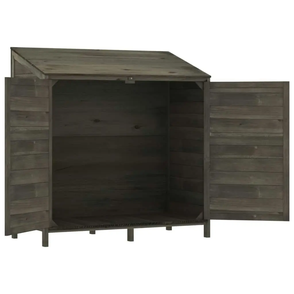 Garden Shed Anthracite 102x52x112 cm Solid Wood Fir 152184