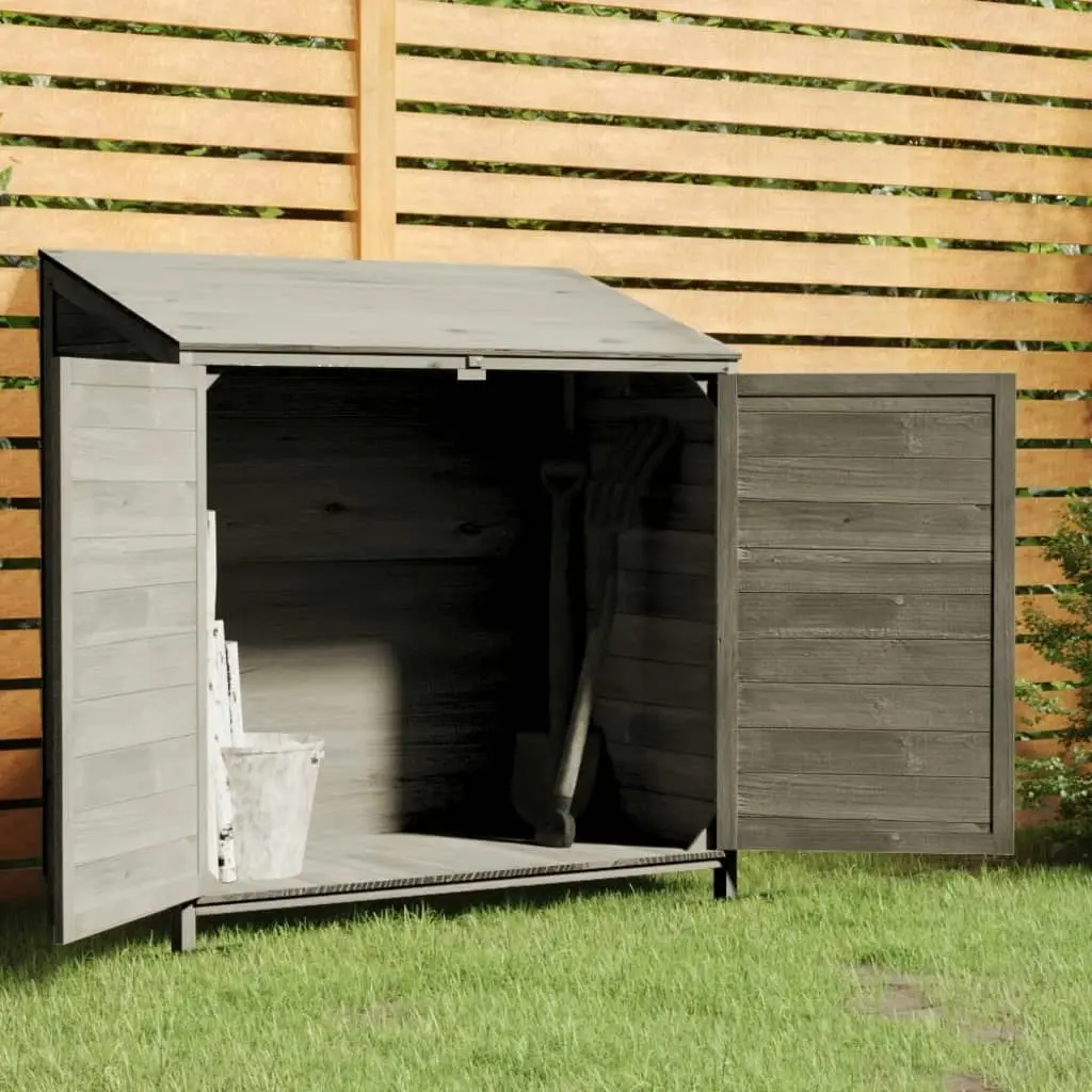 Garden Shed Anthracite 102x52x112 cm Solid Wood Fir 152184