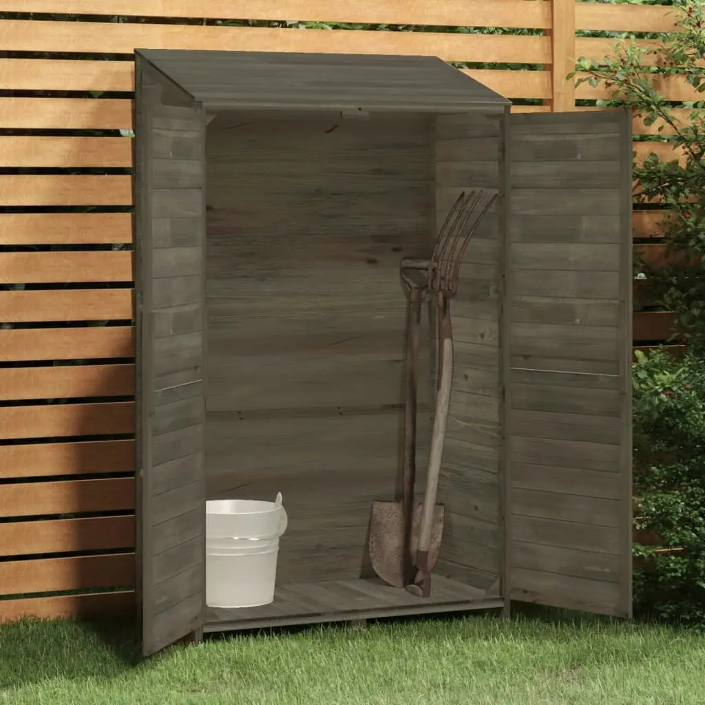 Garden Shed Anthracite 102x52x174.5 cm Solid Wood Fir 152192