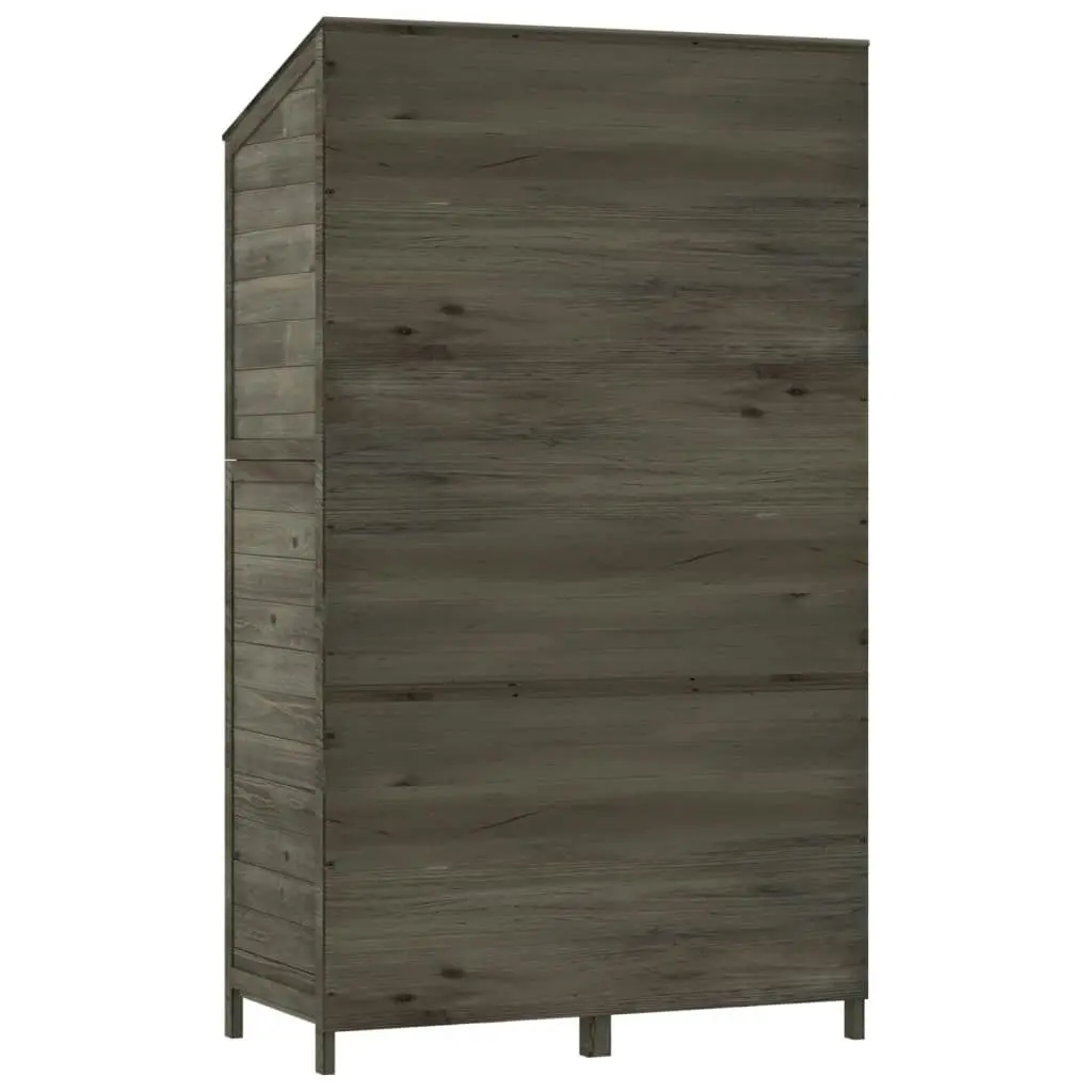 Garden Shed Anthracite 102x52x174.5 cm Solid Wood Fir 152192