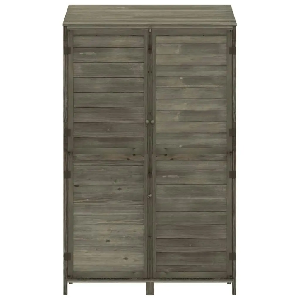 Garden Shed Anthracite 102x52x174.5 cm Solid Wood Fir 152192