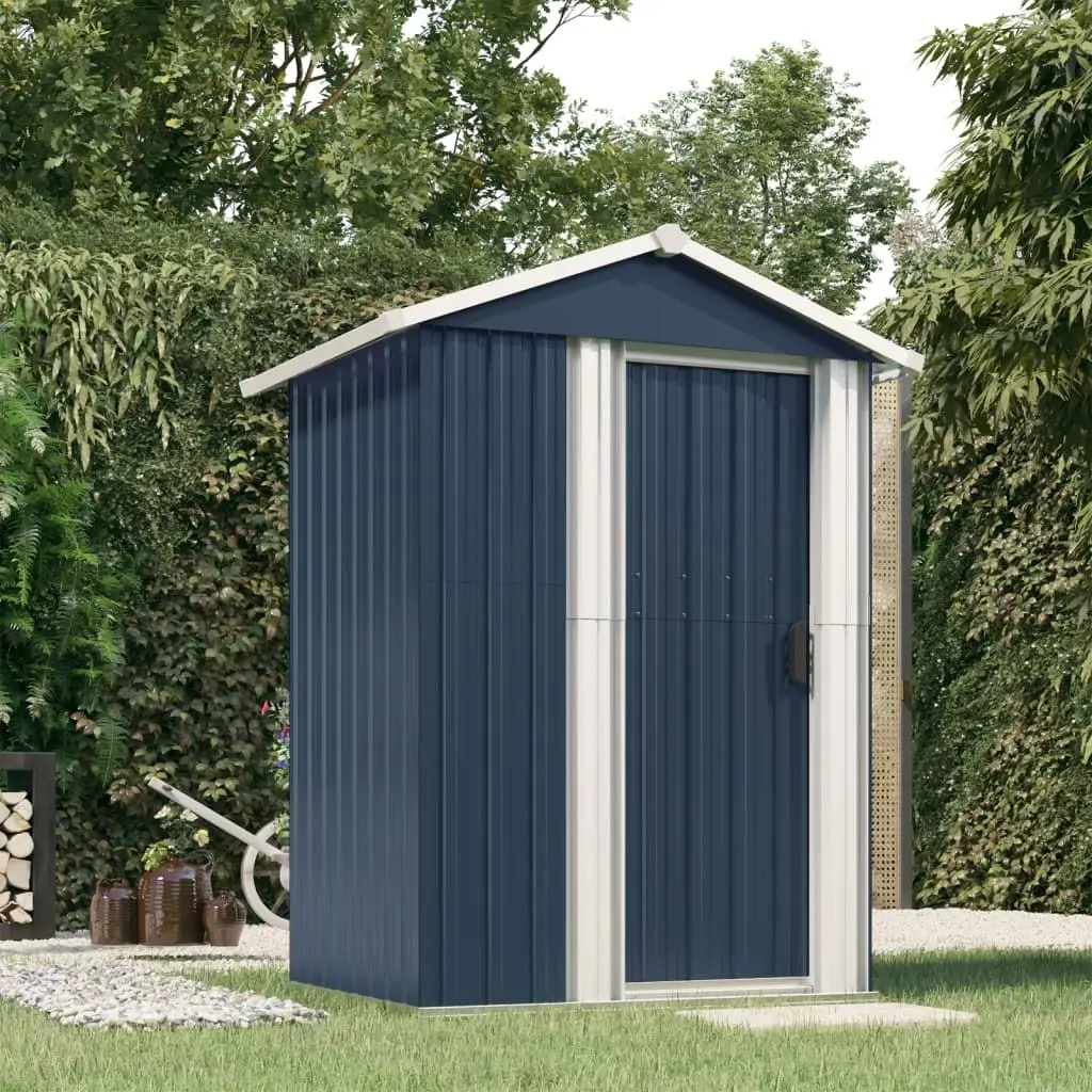 Garden Shed Anthracite 126x97.5x177 cm Galvanised Steel 316235