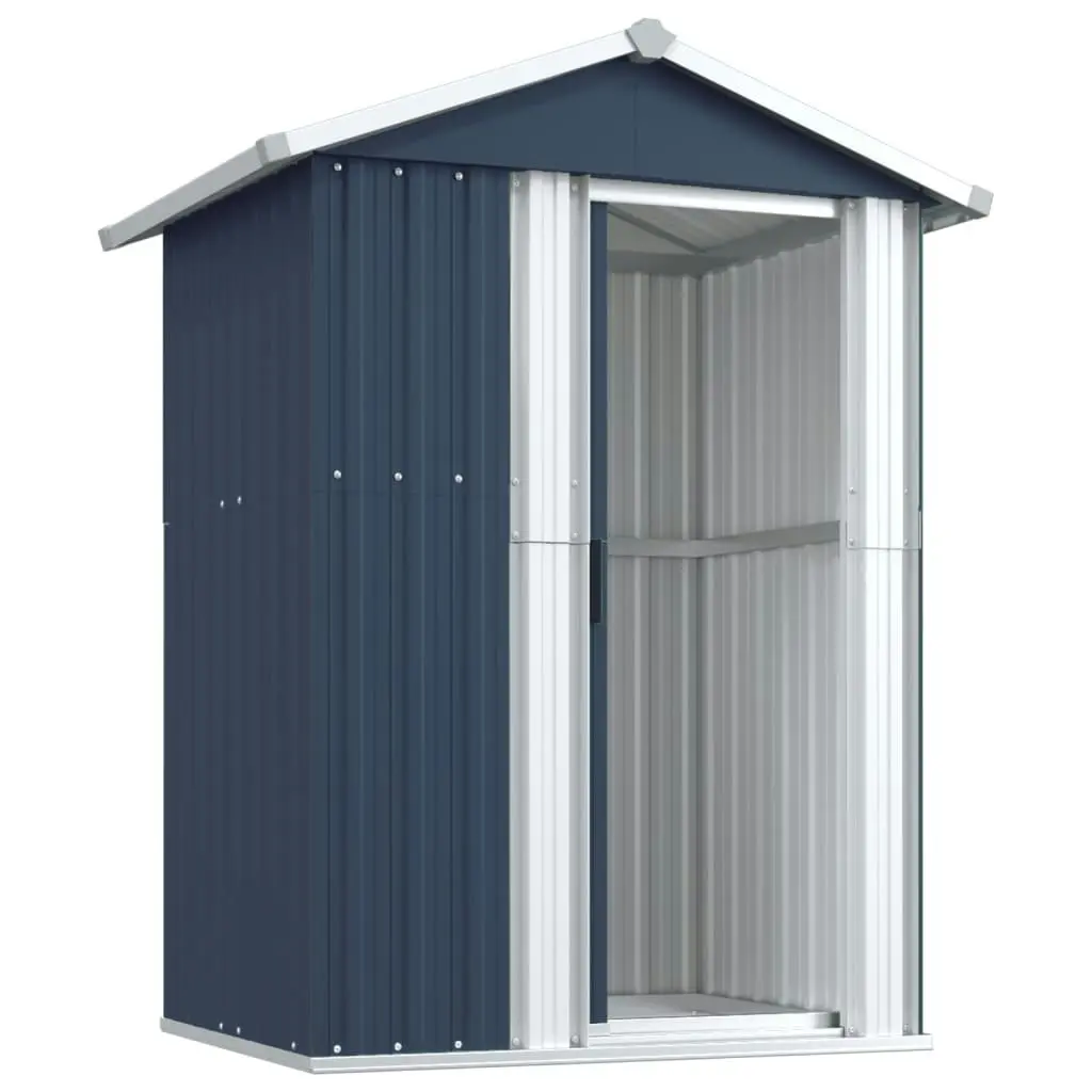 Garden Shed Anthracite 126x97.5x177 cm Galvanised Steel 316235