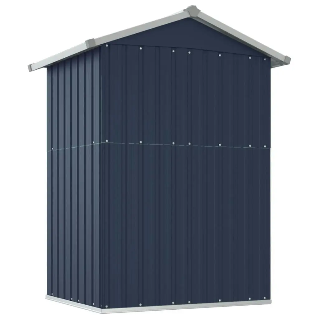 Garden Shed Anthracite 126x97.5x177 cm Galvanised Steel 316235