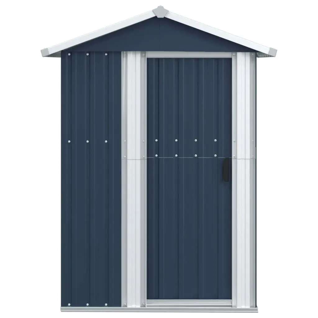 Garden Shed Anthracite 126x97.5x177 cm Galvanised Steel 316235